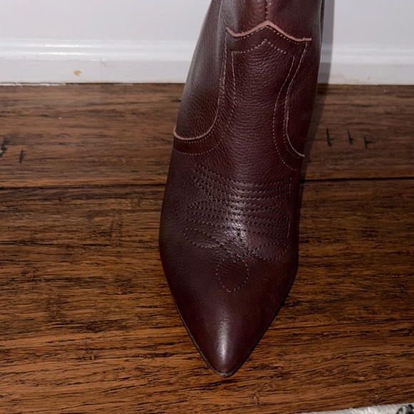 L'INTERVALLE Dark Brown Heeled Boots - Picture 6 of 12